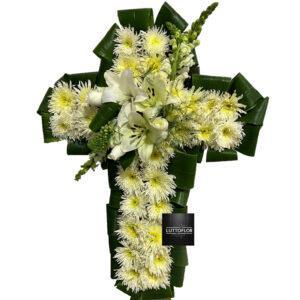 CRUCES DE FLORES PARA FUNERAL MORELIA